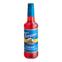Torani Sugar-Free Cherry Flavoring Syrup 750 mL Plastic Bottle WS-880604123