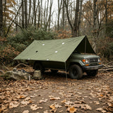 96 X 60  Heavy Duty Waterproof Canvas Tarp 0.5MM Thick UV Resistant Cover 8S130-PLAYSET ROOF 5X8 FEET