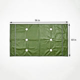 96 X 60  Heavy Duty Waterproof Canvas Tarp 0.5MM Thick UV Resistant Cover 8S130-PLAYSET ROOF 5X8 FEET