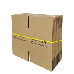 20PK 8X8X8" Shipping Box Cardboard Singlewall BF150 Mail Packaging E-Commerce 8X8X8-20PK