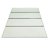 8mm Thickness Tempered Glass Shelves 4 PACK 18.66 X 5.41" 8mm Thickness (0.315") 997G-GLASS－4PK