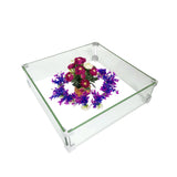 Fire Pit Wind Guard 20x20 Screen Square Glass Shield Wind Resistant Square