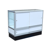 Aluminum showcase 2/3 vision 48 inch frame shelf retail store display