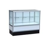 Aluminum showcase 2/3 vision 48 inch frame shelf retail store display