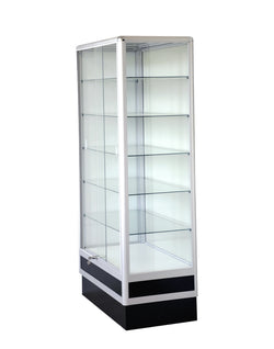 Aluminum wall showcase 34LX72HX20D frame shelf retail store display