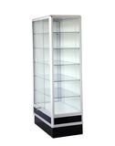 Aluminum wall showcase 34LX72HX20D frame shelf retail store display