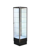 Black aluminum wall showcase 20LX72HX20D frame shelf retail store display