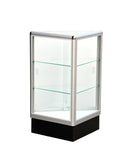 Triangle corner showcase 20 inch frame shelf retail store display wall corner