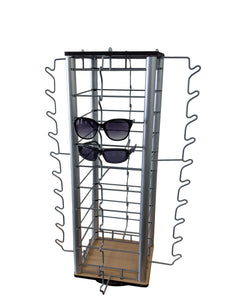 Eyewear Counter Display Spinner w/ Mirrors 40 Pair Sunglass Reading Glass Retail