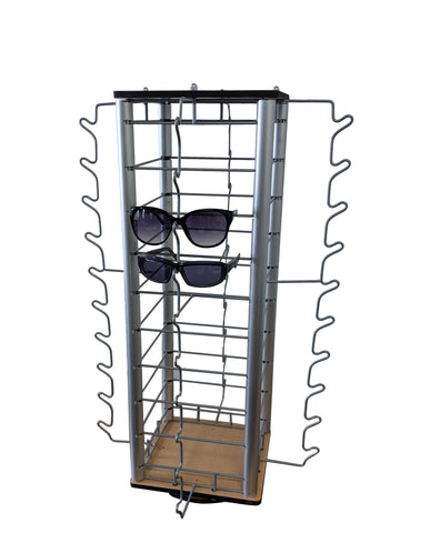 Eyewear Counter Display Spinner w/ Mirrors 40 Pair Sunglass Reading Glass Retail