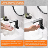 RUVIDA Touchless Bathroom Faucet with Temperature Digital Display,Basin Faucet FE121004BK-R