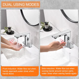 RUVIDA Touchless Bathroom Faucet,Faucet with Temperature Digital Display FE121004CP-R