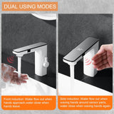 RUVIDA Bathroom Faucets,Bathroom Sink Faucets with Temperature Digital Display FE121004WH-R
