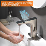RUVIDA Touchless Bathroom Faucet,Brushed Nickel Bathroom Faucet FE121011NP-R