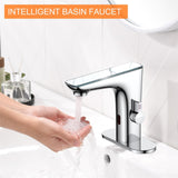 RUVIDA Touchless Bathroom Sink Faucets,Infrared Sensing,Chrome Sink Faucets FE121012CP