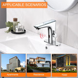 RUVIDA Touchless Bathroom Sink Faucets,Infrared Sensing,Chrome Sink Faucets FE121012CP
