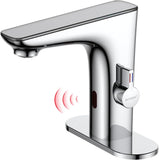 RUVIDA Touchless Bathroom Sink Faucets,Infrared Sensing,Chrome Sink Faucets FE121012CP