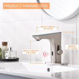 RUVIDA Touchless Bathroom Sink Faucets, Infrared Sensing, Brushed Nickel Faucets FE121012NP