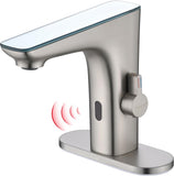 RUVIDA Touchless Bathroom Sink Faucets, Infrared Sensing, Brushed Nickel Faucets FE121012NP