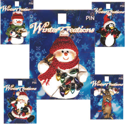 FINEST£­54196 Snowman w Red Hat