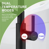 RUVIDA Kitchen Faucets Pull Down Sprayer,Stainless Steel Spring Sink Faucets FK121054BK