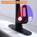 Ruvida Kitchen Faucets,Matte Black Kitchen Faucet, with Pull Down Sprayer FK121064BK