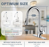 Ruvida Kitchen Faucet,Chrome Kitchen Faucets,Kitchen Faucet Pull Down Sprayer FK121064CP