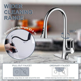 Ruvida Kitchen Faucet,Chrome Kitchen Faucets,Kitchen Faucet Pull Down Sprayer FK121064CP