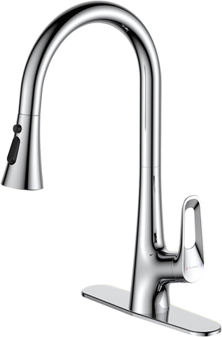 Ruvida Kitchen Faucet,Chrome Kitchen Faucets,Kitchen Faucet Pull Down Sprayer FK121064CP