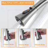 RUVIDA Brushed Nickel Kitchen Faucets, Pull Down Sprayer,Single Handle Sensor FK121064NP-I-F