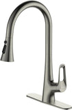 Ruvida Kitchen Faucets,Brushed Nickel Kitchen Faucet with Pull Down Sprayer FK121064NP