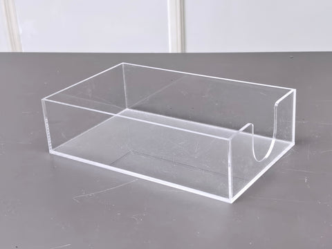 9X5.5X2 Clear Acrylic Napkin Holder 2 PCS Organizer Kitchen Bathroom Tissue 10273