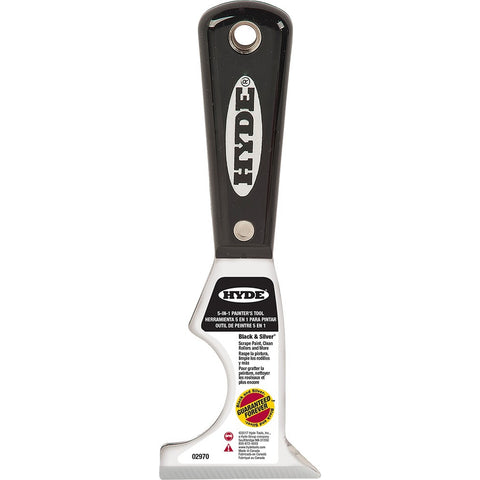 Hyde 02970 2-1/2 Black & Silver 5-In-1 Painter Tool-1PK LANC-1052