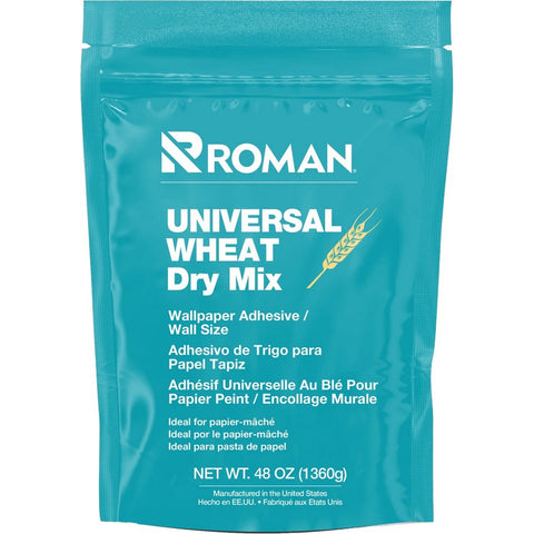 Roman 209505 48oz Universal Wheat Wallpaper Paste/Wall Size Adhesive (Dry Mix)-1PK LANC-1126