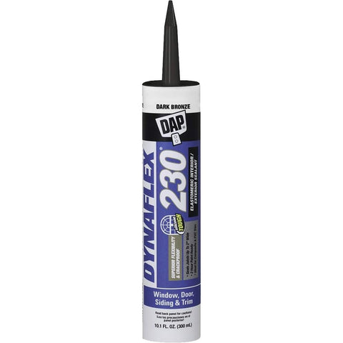 DAP 18420 10.1oz Dark Bronze Dynaflex 230 Premium Elastomeric Sealant-12PK LANC-1155