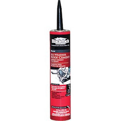 Gardner Gibson 2172-9-66 10oz Black Jack Wet Dry Surface Roof Cement Caulk-12PK LANC-1169