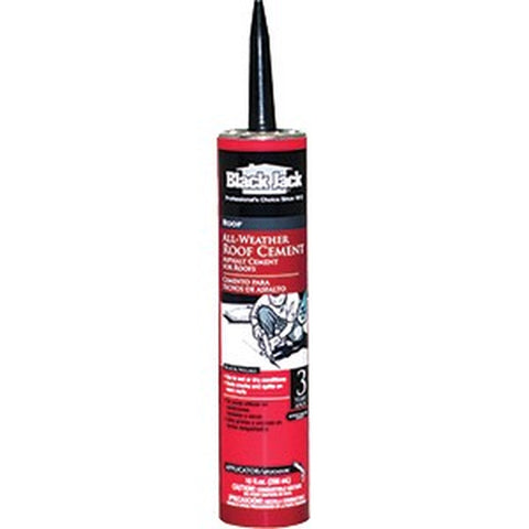 Gardner Gibson 2172-9-66 10oz Black Jack Wet Dry Surface Roof Cement Caulk-12PK LANC-1169