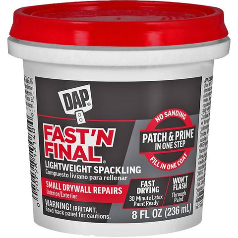 DAP 12140 .5pt Fast N Final Lightweight Spackling (Int/Ext)-1PK LANC-1193