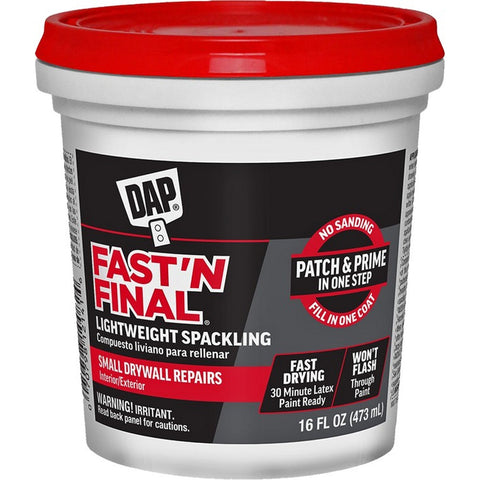 DAP 12141 pt Fast N Final Lightweight Spackling (Int/Ext)-1PK LANC-1198