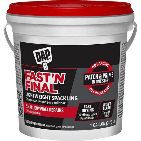 DAP 12143 1gal Fast N Final Lightweight Spackling (Int/Ext)-1PK LANC-1201