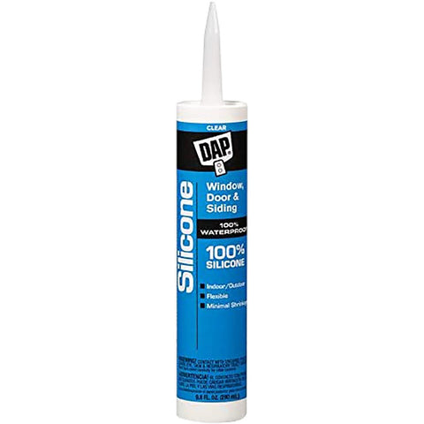 DAP 08641 9.8oz Clear 100% Silicone Window & Door Sealant-12PK LANC-1228