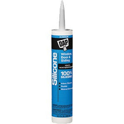 DAP 08643 9.8oz Aluminum 100% Silicone Window & Door Sealant-12PK LANC-1233