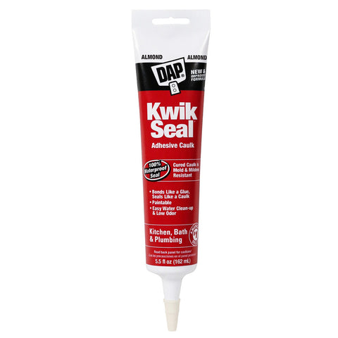 DAP 18013 5.5oz Almond Kwik Seal Kitchen & Bath Adhesive Caulk-1PK LANC-1236