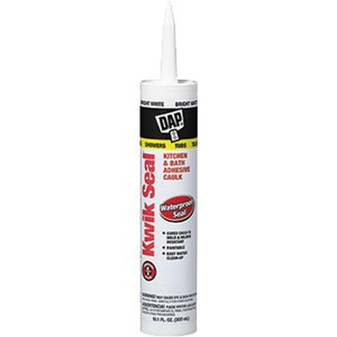 DAP 18032 10.3oz Cart White Kwik Seal Kitchen & Bath Adhesive Caulk-12PK LANC-1252