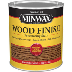 Minwax 70040 qt Red Oak 215 Semi-Transparent Stain-1PK LANC-12933