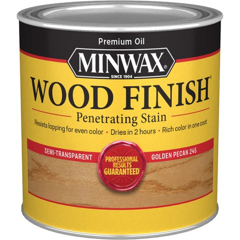 Minwax 22450 1/2pt Golden Pecan 245 Semi-Transparent Stain-1PK LANC-12935