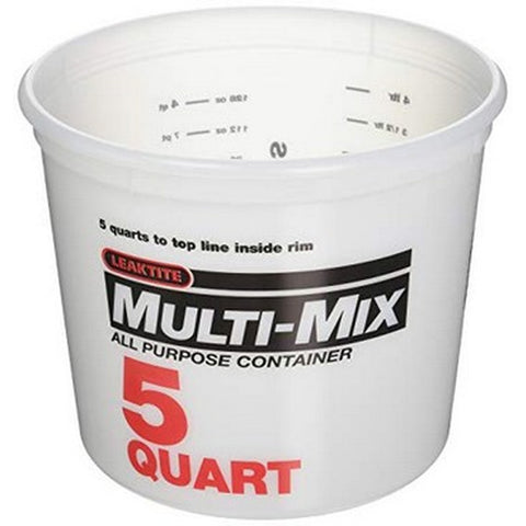 Leaktite 1123068 5Qt Clearvue Ringfree Pail w/ Wire Handle & Graduations-1PK LANC-139388