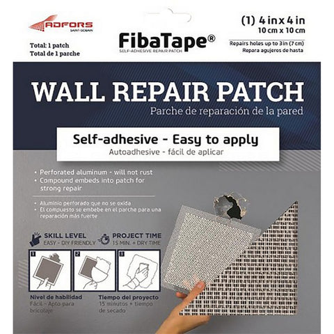 Fibatape FDW6836-U 4 x 4 Aluminum Perforated Wall & Ceiling Patch-1PK LANC-13958