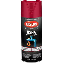 Krylon K02116777 12oz OSHA Safety Red Spray Paint-1PK LANC-1447