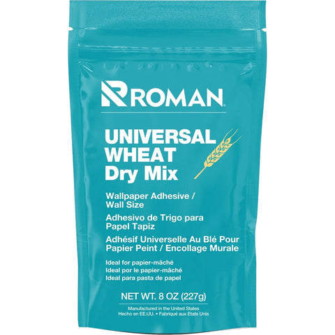 Roman 09701 8oz Universal Wheat Wallpaper Paste/Wall Size Adhesive (Dry Mix)-1PK LANC-145259